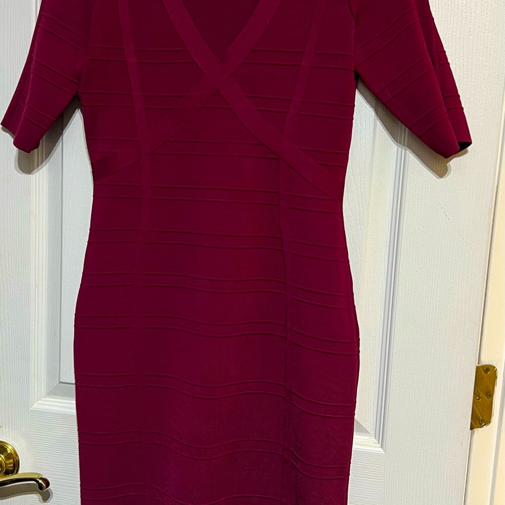 Adrianna Papell Burgundy Dress